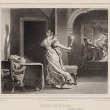 An illustration or stage scene from Rossini’s opera The Barber of Seville