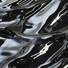 A close-up view of a smooth glossy surface reflecting bright light.