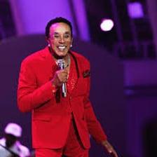 Smokey Robinson performing onstage