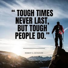 A person continuing through a difficult situation, illustrating endurance.