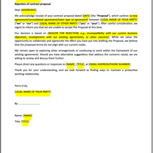 A formal document being rejected or renounced