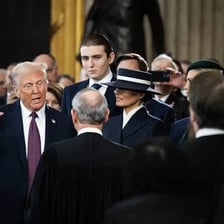An official inauguration ceremony in which a leader takes an oath of office