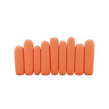 Eight objects grouped together as a set