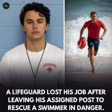 A lifeguard helping a swimmer out of dangerous water