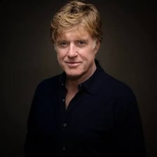A portrait of actor and director Robert Redford.