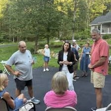 Community members gathered to support a movement organized from the local level.