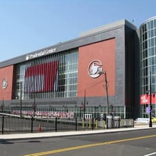 Prudential Center in Newark, New Jersey, home arena of the New Jersey Devils.