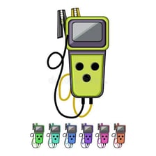 An educational illustration showing several diagnostic tests grouped as one test battery.