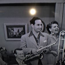 Desi Arnaz performing with his orchestra
