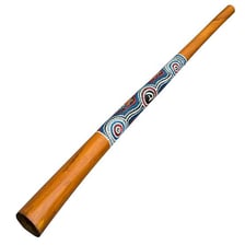 A traditional Aboriginal Australian didgeridoo, a long wooden wind instrument
