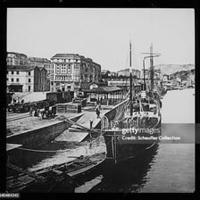 Bilbao's waterfront along the Nervión River in northern Spain.