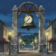 A nighttime city scene representing a curfew and a set return time.