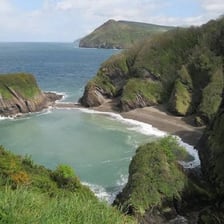 A coastal landscape in Devon, a county in South West England