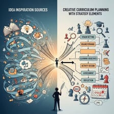 A simple illustration of one idea or result originating from a source.