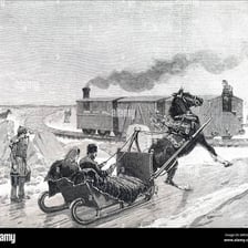 A train shown stopping abruptly at a station.