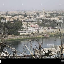 A view of Mosul, a city on the Tigris River in northern Iraq.