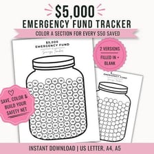 A savings jar representing money set aside for an emergency