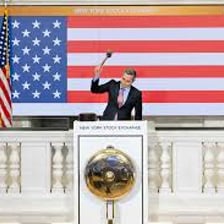 A stock exchange closing bell marking the end of a trading day
