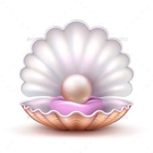 An opened oyster shell, a visual reference to the phrase about the world being an oyster.