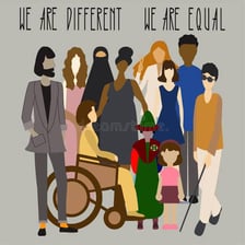 Several people receiving equal portions
