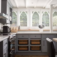 A holiday cottage kitchen suitable for self-catering