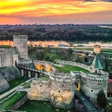 A view of Belgrade, Serbia, including its historic fortress area
