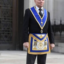 Ceremonial clothing and insignia associated with Freemasonry and a mayoral office