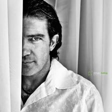 Portrait of actor Antonio Banderas.