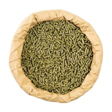 An alfalfa field, a crop commonly harvested for livestock feed.