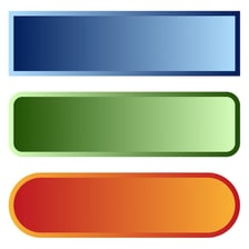 A simple oblong rectangle, longer than it is wide.