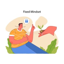 An illustration of a person standing firmly by a decision.