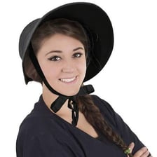 A vintage bonnet-style hat