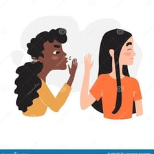 A scene depicting inconsiderate behaviour toward another person.
