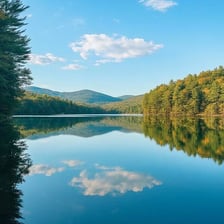 A calm, tranquil landscape suitable for rest