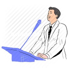 People communicating through spoken language