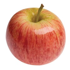 Three apple varieties—Discovery, Jazz and Gala—displayed together.