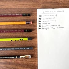 Graphite pencils labelled HB and 2B