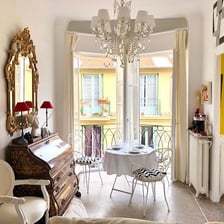 The interior of a small city apartment used as a secondary residence