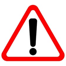 A warning sign used to alert people to danger
