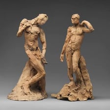 A classical artwork depicting a nude figure