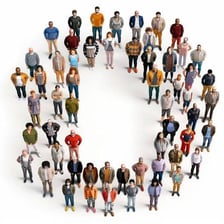 A group of people representing everyone in a community
