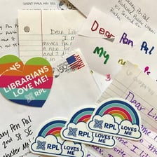 Handwritten letters exchanged between two pen pals