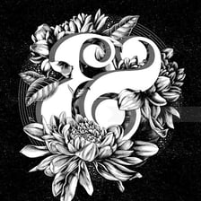 A clearly displayed ampersand symbol in typography