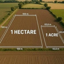 A rural field viewed from above
