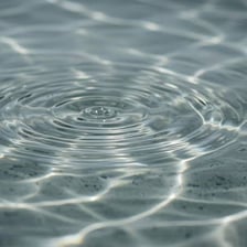 A close view of clear water.