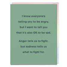 A person recounting a misfortune to someone listening sympathetically.