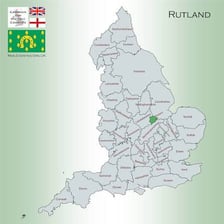 A map or countryside view of Rutland in England