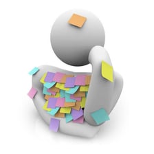 An illustration of someone trying to recall the name of an object.