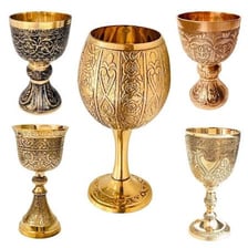 An ornate stemmed goblet used as a ceremonial drinking vessel