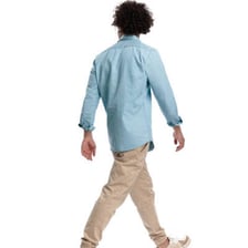 Person walking back along a path